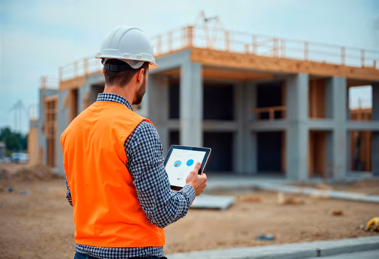 construction-worker-using-tablet-foundation-repair-pros