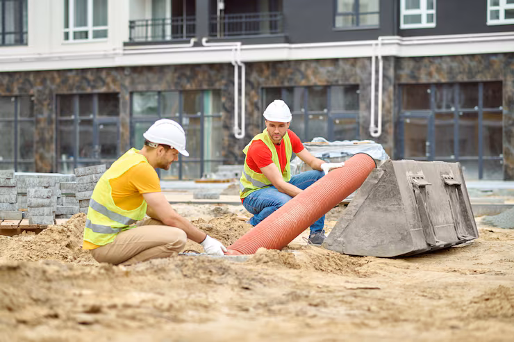 two-men-crouched-near-pipe-construction-site-foundation-repair-pros
